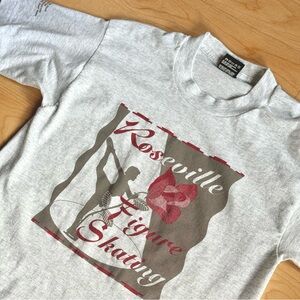 Vintage Y2K RFSC tshirt, Roseville Figure Skating Club, MN, sz Adult S
